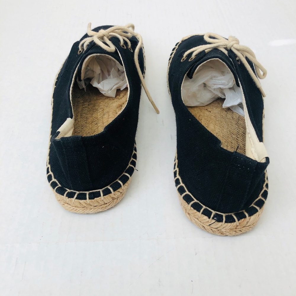 ⭐️SOLD⭐️Soludos Black Lace Up Espadrilles - Picture 7 of 8